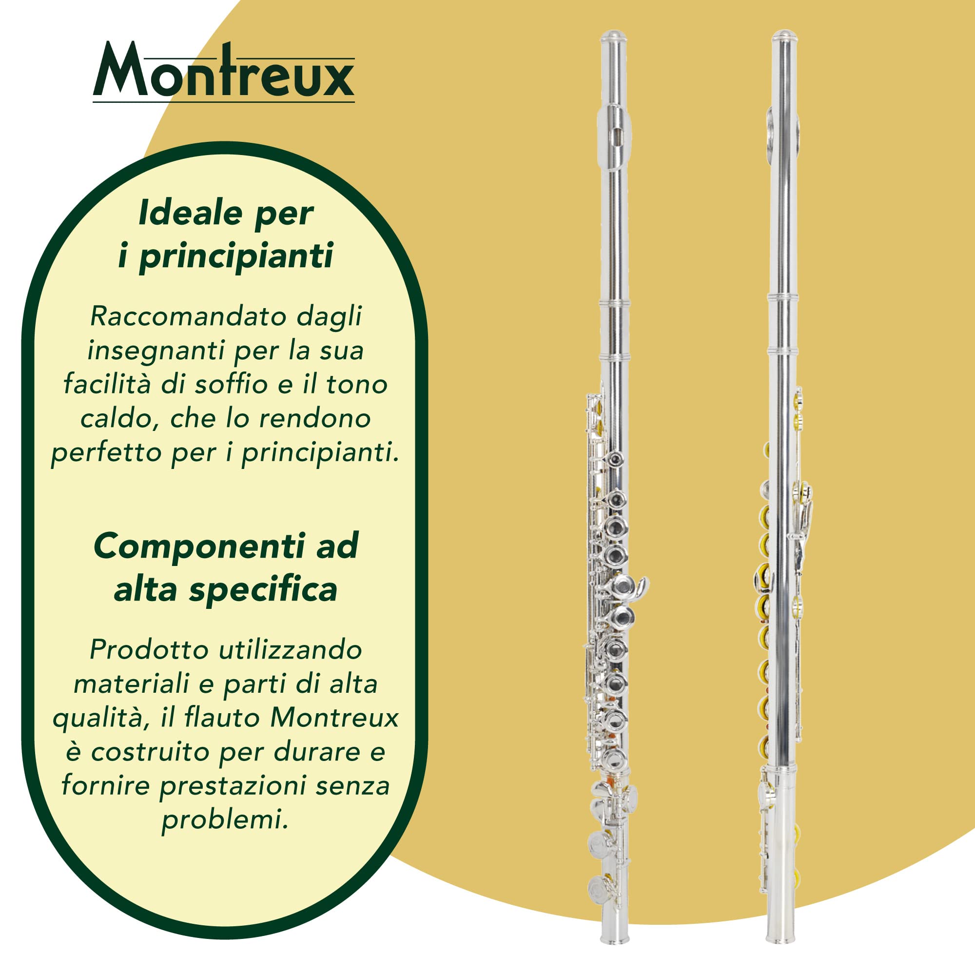 Montreux Sonata FLE701 Flauto Studente Traverso