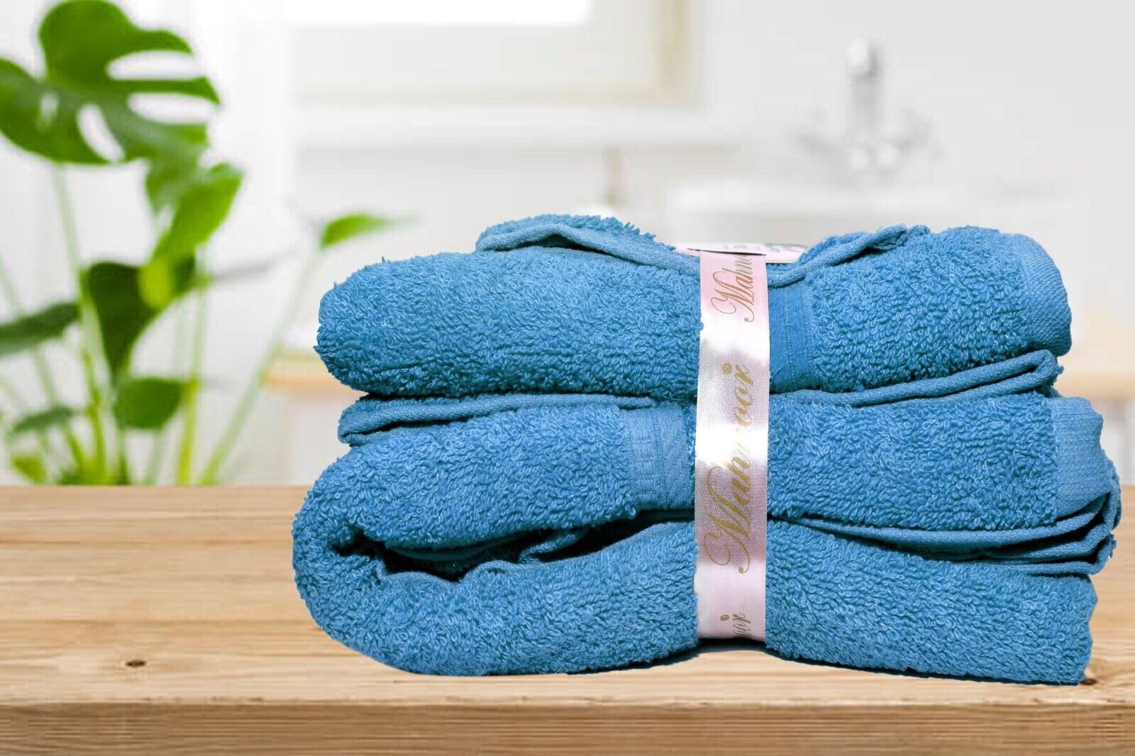 ARA CHOICE 1/3pcs Towel Set Bale Luxury 100% Egyptian Cotton Face Hand Bath Bathroom Towels Machine Washable Tumble dry low - Image 3
