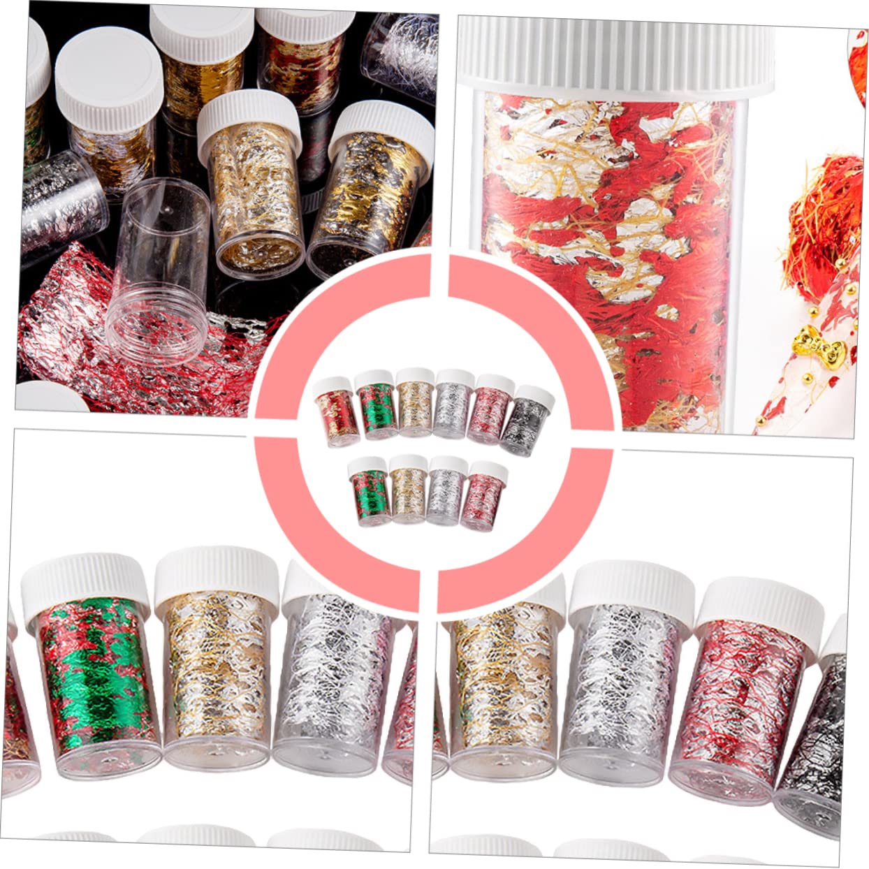 CALLARON 3 Set Adesivi Per Unghie Colorati Decorazioni Nail Art Impermeabili Per Manicure Per Personale 10 Pezzi * 3