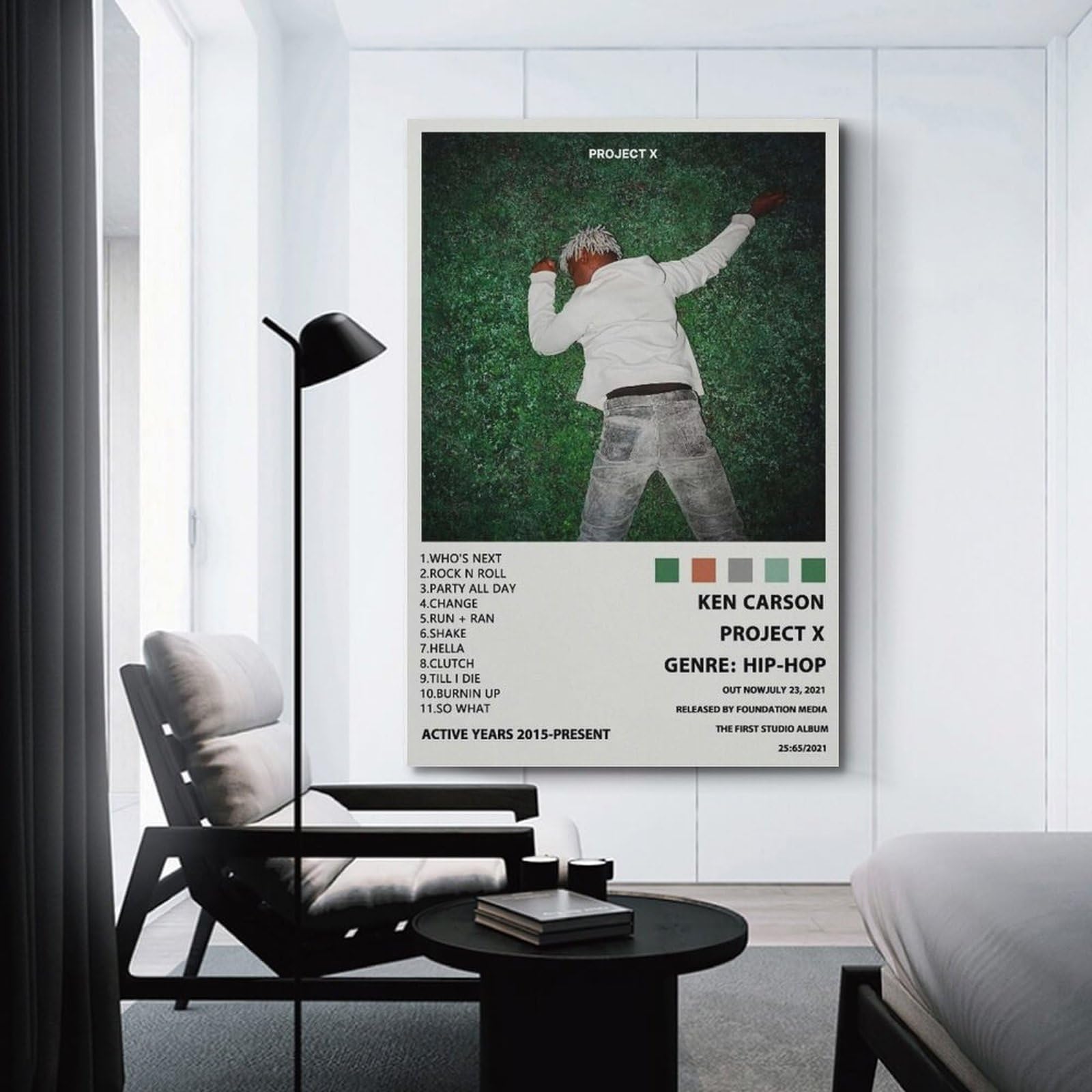 Ken Carson Posters Project X Album Poster Canvas Decorative Painting Modern Aesthetic Decorative Painting Bedroom Living Room Art Poster 16x24inch(40x60cm) Unframe-style-1 - Image 3