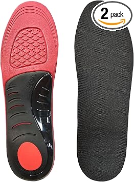 Insoles for Men's and Women's Shoes Replacement, Footwear Inserts for Arch Support Inserts to Help Reduce Fatigue Cushion Shock Absorbing L,UK Men 10-11.5/Women 11-12.5