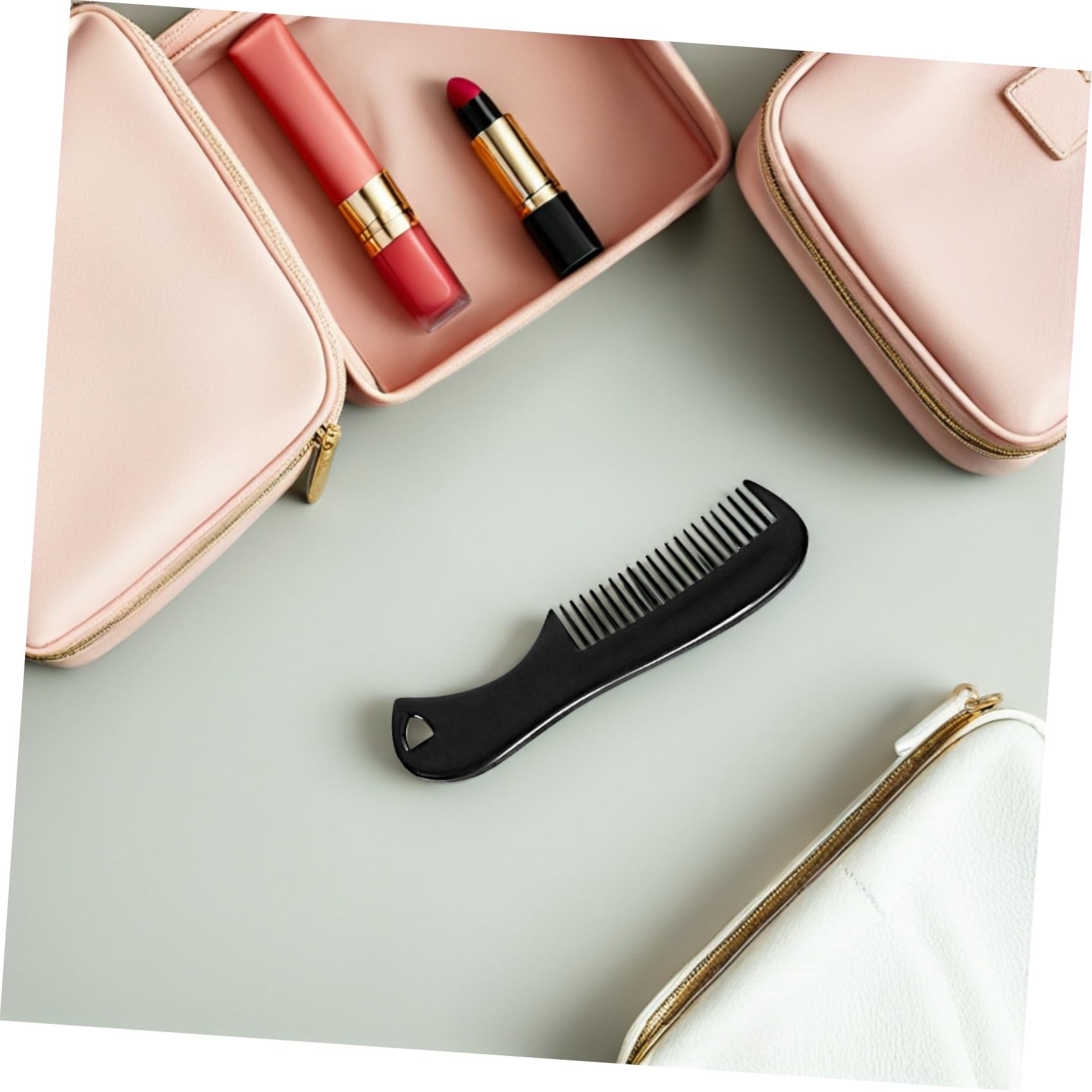 Healeved 50pezzi Pettine Da Viaggio Per Barba Da Design Compatto e Pratico Accessorio Per Della Barba Per Uso Quotidiano e Movimento