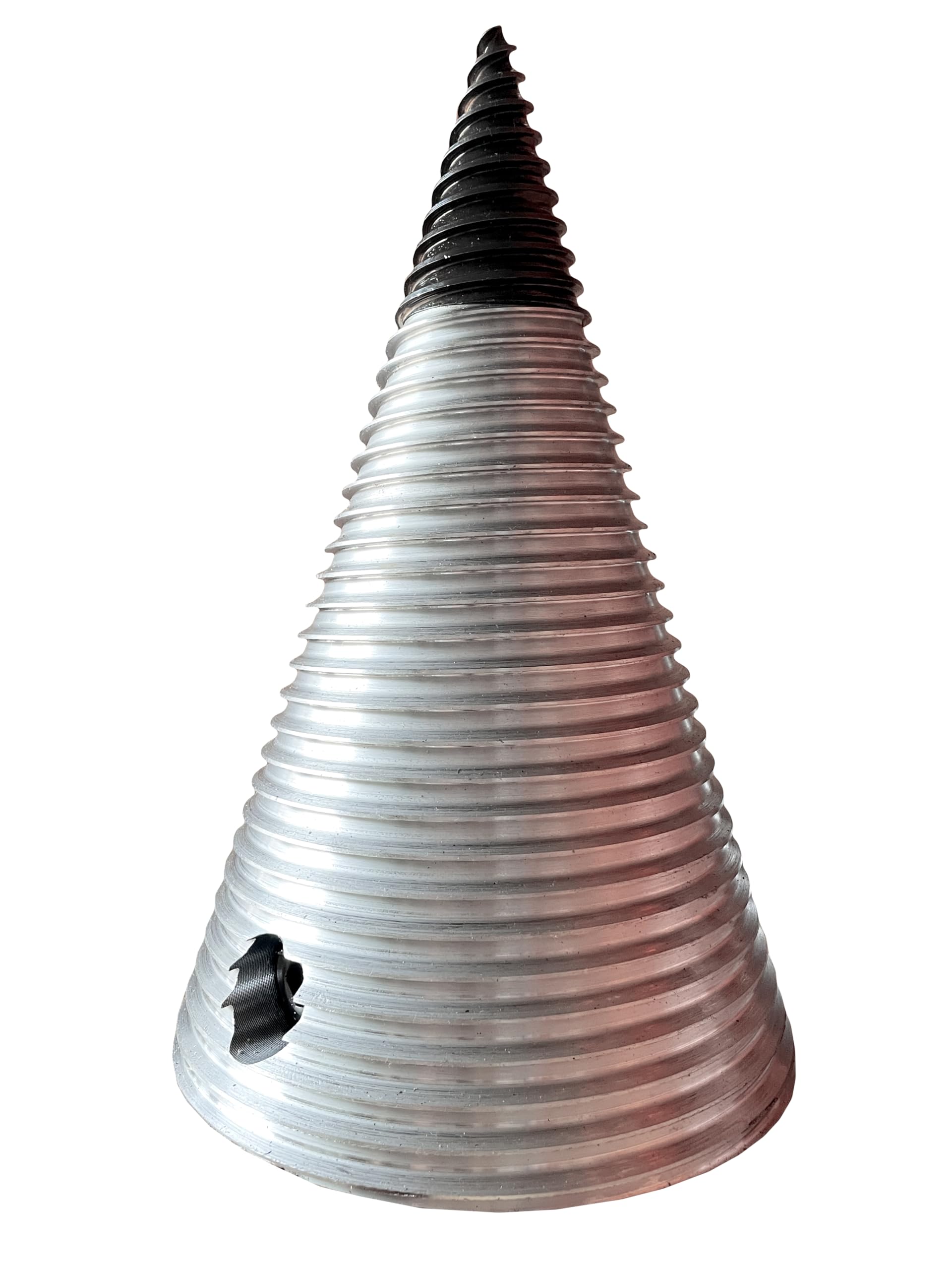 Fendeur conique de 250 mm de diamètre pour foret de terre – Arbre de 65 mm, filetage double avec pas de 24 mm