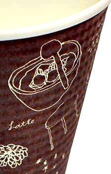 Amazon｜断熱 エンボス 紙コップ ブレイクタイム 340ml 50個入 SMP