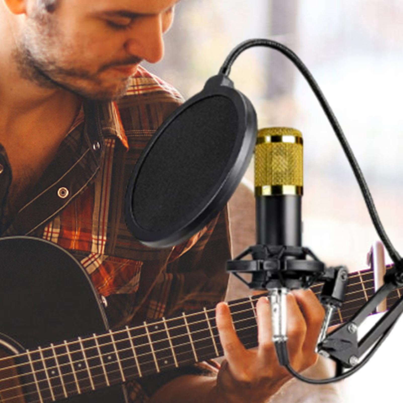 Kit per Live Streaming Set scheda audio live streaming, asta microfono | Microfono a Condensatore Kit live streaming facile da usare per conduttori, cantanti, doppiatori e studio di registrazione
