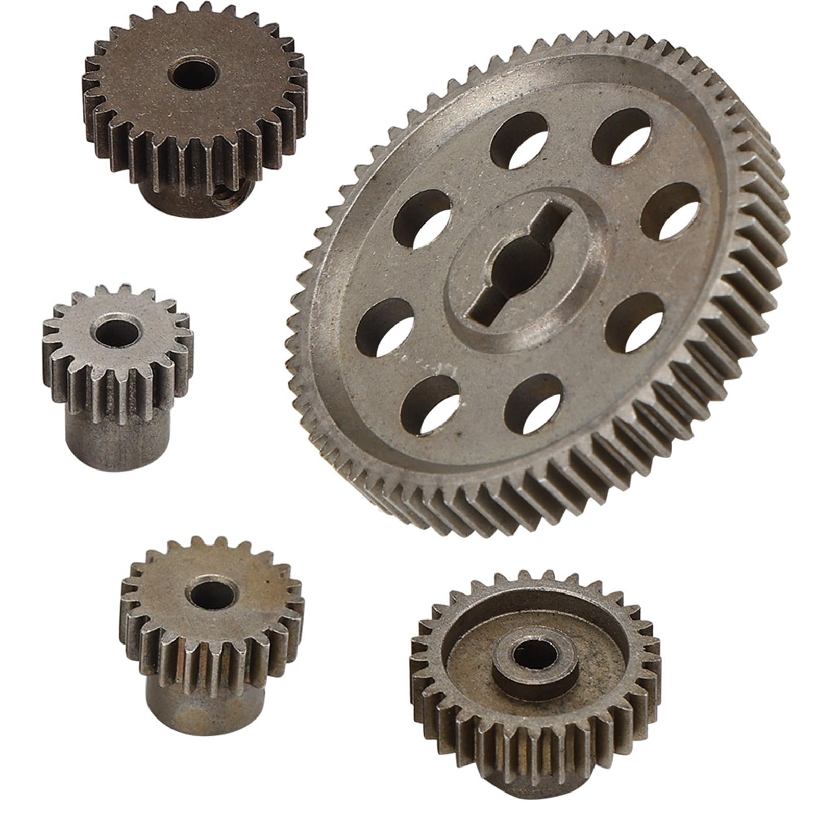 Drfeify Ingranaggio differenziale Principale in Metallo Ingranaggio cilindrico 64T 17T 21T 26T 29T Ingranaggio Motore RC Parte per HSP Brontosaurus 1/10 Truck 94111