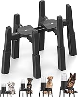 Vista 1 de CZPET Dog Water Dispenser Stand, Holder for Pet Automatic Feeders, Width and Height Adjustable Elevated Stand for Pet Feerders, Suitable for Large