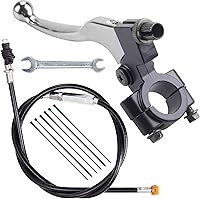 Vista 1 de Palanca de manillar izquierda de 7/8" y cable de embrague de 39" con adaptador, compatible con 50cc 70cc 90cc 110 cc 125cc SSR Apollo Tao Tao Dirt