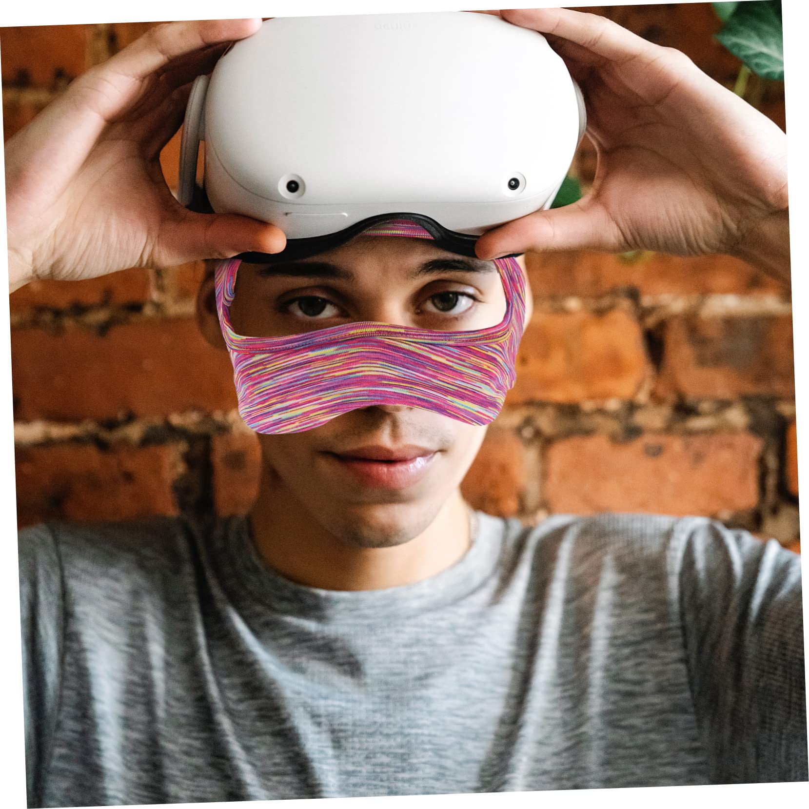 OSALADI 3pezzi Maschera Vr Traspirante Per Headset Copertura Assorbentper Sudore Accessorio Pratico Per Giocare Comodità e Pulizia