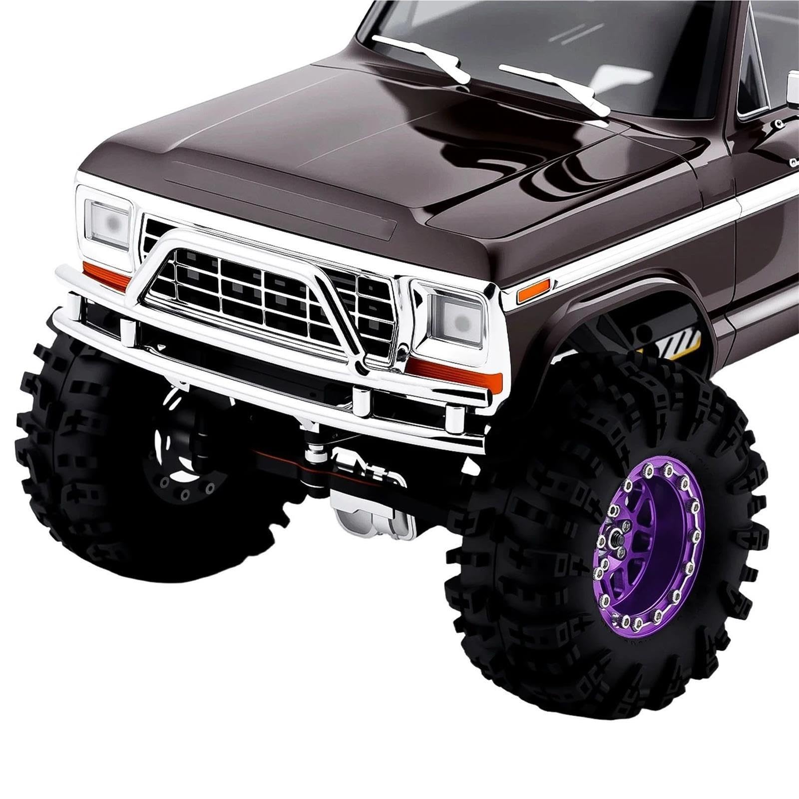 Per Traxxas Per TRX4M 1/18 Paraurti Anteriore Posteriore Acciaio