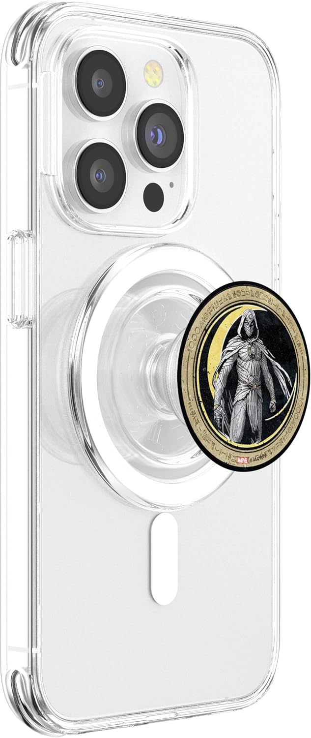 Marvel Moon Knight Crescent Egyptian Hieroglyphs PopSockets PopGrip for MagSafe