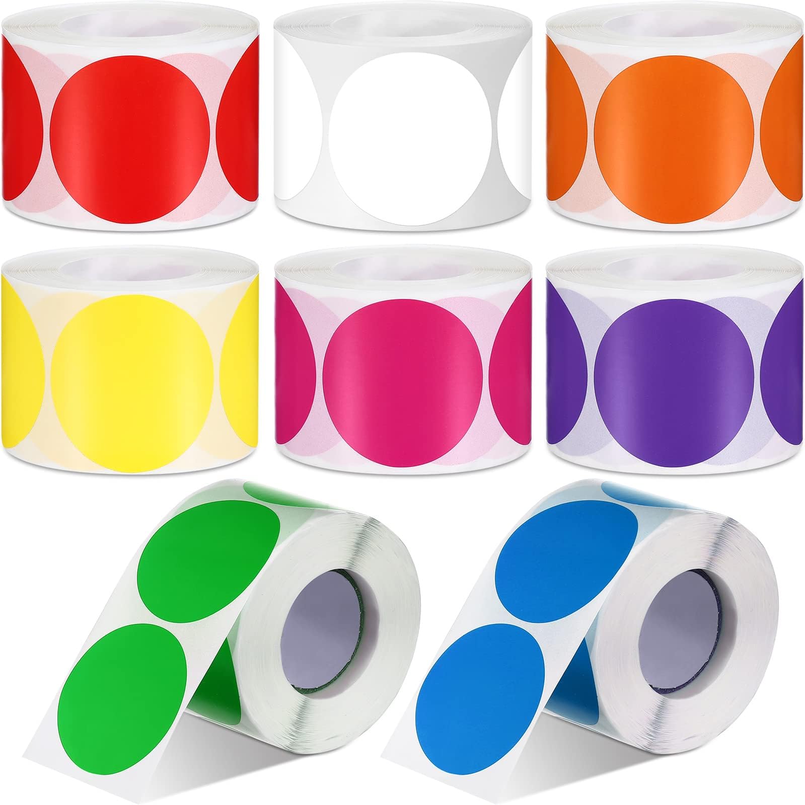 Amazon.com : Yahenda 4000 Pcs Dot Stickers 2 Inch Circle Color Coding ...