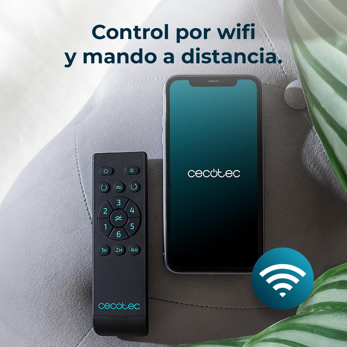 Cecotec Ventilador de Techo EnergySilence Aero 5500 Black Aqua Connected