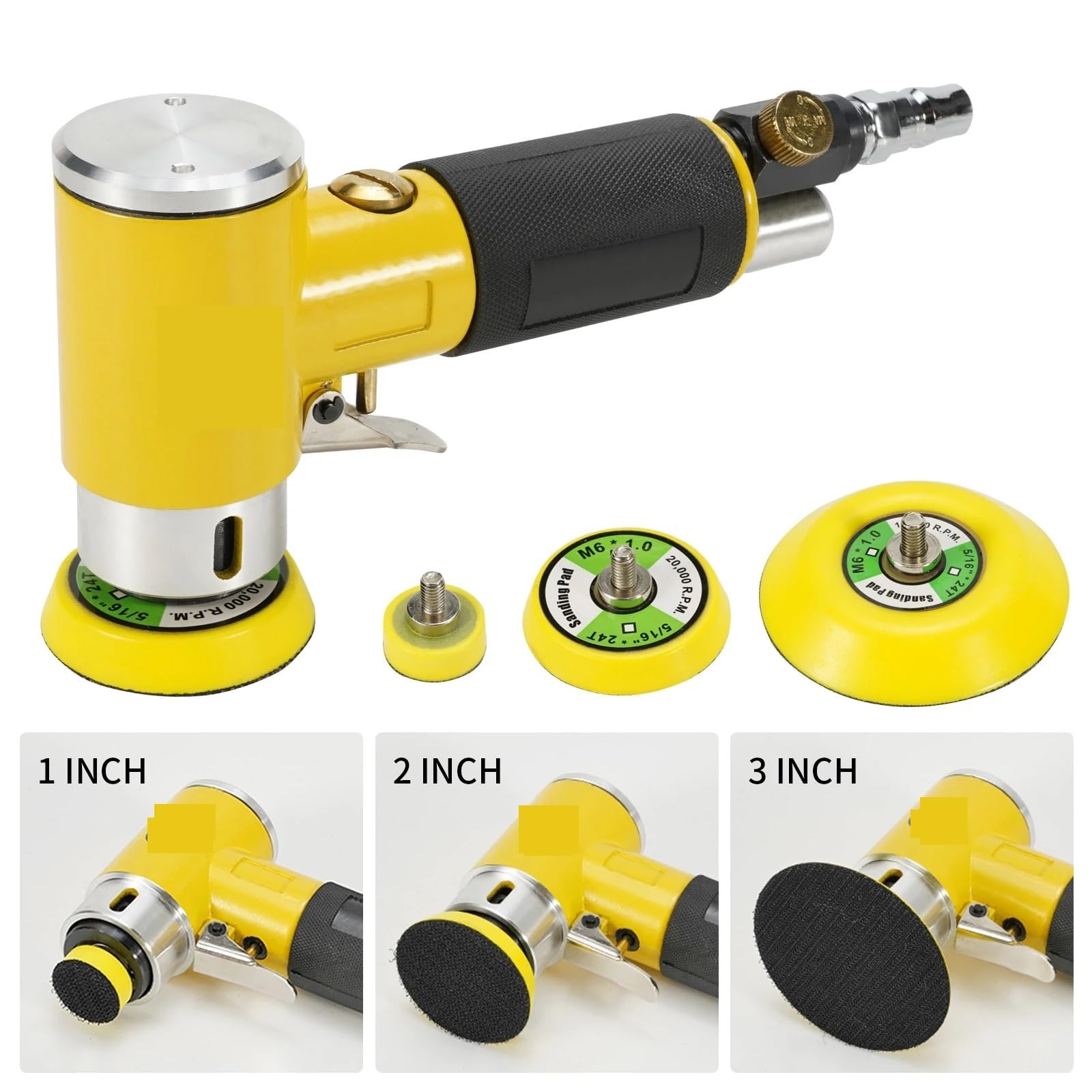 Polerka, Zestaw Polerki Pneumatycznej 2/3" Dual Action Ze Szlifierką I Orbitalem - Neumo-Tech,do detailingu/polerowania samochodów(Hf-942 B)