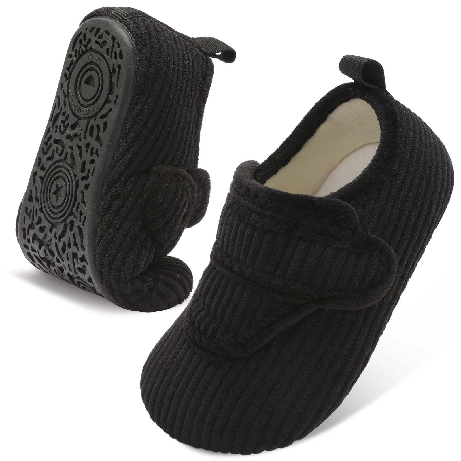 LeIsfIt Toddler Slippers Boys Girls House Shoes Soft Warm Kids House Slippers Slip on Cozy Bedroom Sock Shoes Non-slip Indoor Outdoor Slipper Shoe