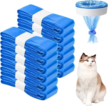 Cat Litter Refills Bag Nappy Bin Refill, Diaper Pail Refill Bags, Smellproof Refill Bags, Diaper Bin Refills,4.5 m Diaper Pail Disposal Sack Compatible with Most Diaper Pail 12 Pack