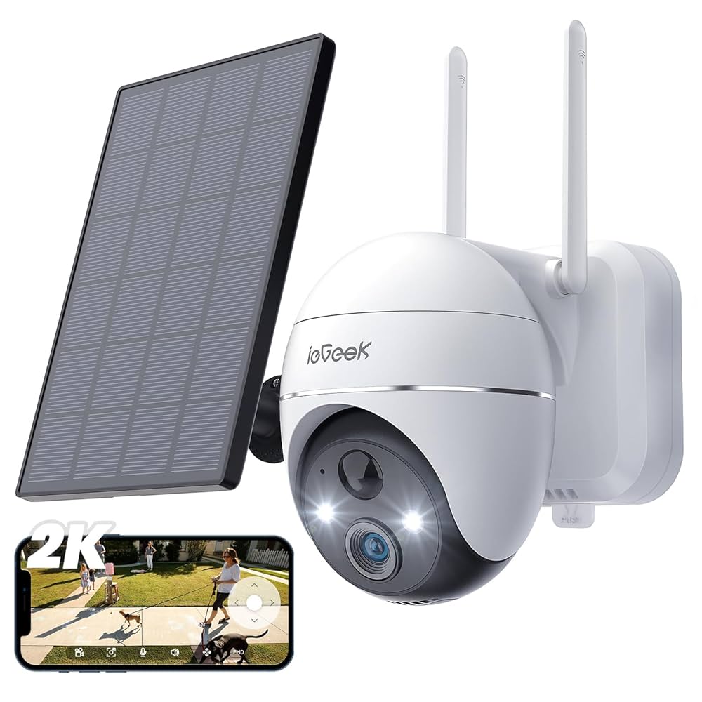 防犯カメラ iQGeek SMP Battery Security Camera Amazon.com : ieGeek Security Camera Outdoor, 2K Wireless