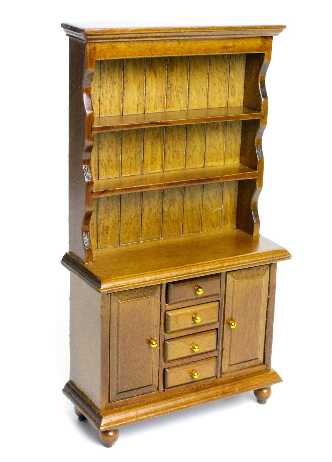 アンティーク　ドイツ　ドールハウス　キャビネット　食器棚　木製　ミニチュア家具 アンティークドイツドールハウスキャビネット食器棚木製ミニチュア家具