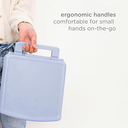 Miniatura 6 de Ubbi Lonchera Bento para niños con 4 compartimentos, sin BPA, a prueba de fugas, apta para lavavajillas, material apto para alimentos, contenedor de