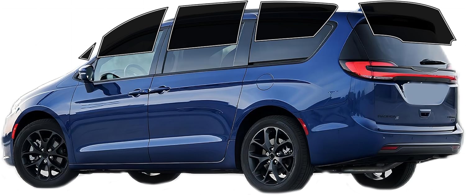 AUTOTEK Precut All Sides Windows Tint Film Cars Sun Blocking Protection Privacy Anti Shatter Glass Film Any Tint Shade kit for Chrysler Pacifica 2017-2020