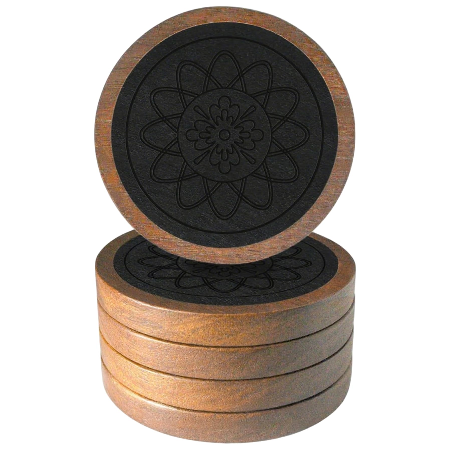 Sous-verres empilables de 4.3 pouces pour éviter les taches sur vos meubles