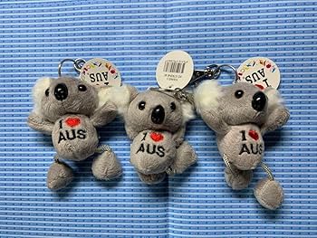 Amazon.co.jp: コアラのキーホルダー マスコット 3個