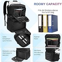 Vista 3 de BERTASCHE Mochila de almuerzo, negro-actualizado