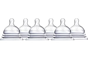Latch Natural Movement Baby Bottle Nipples (Stage 1, 6 Count)
