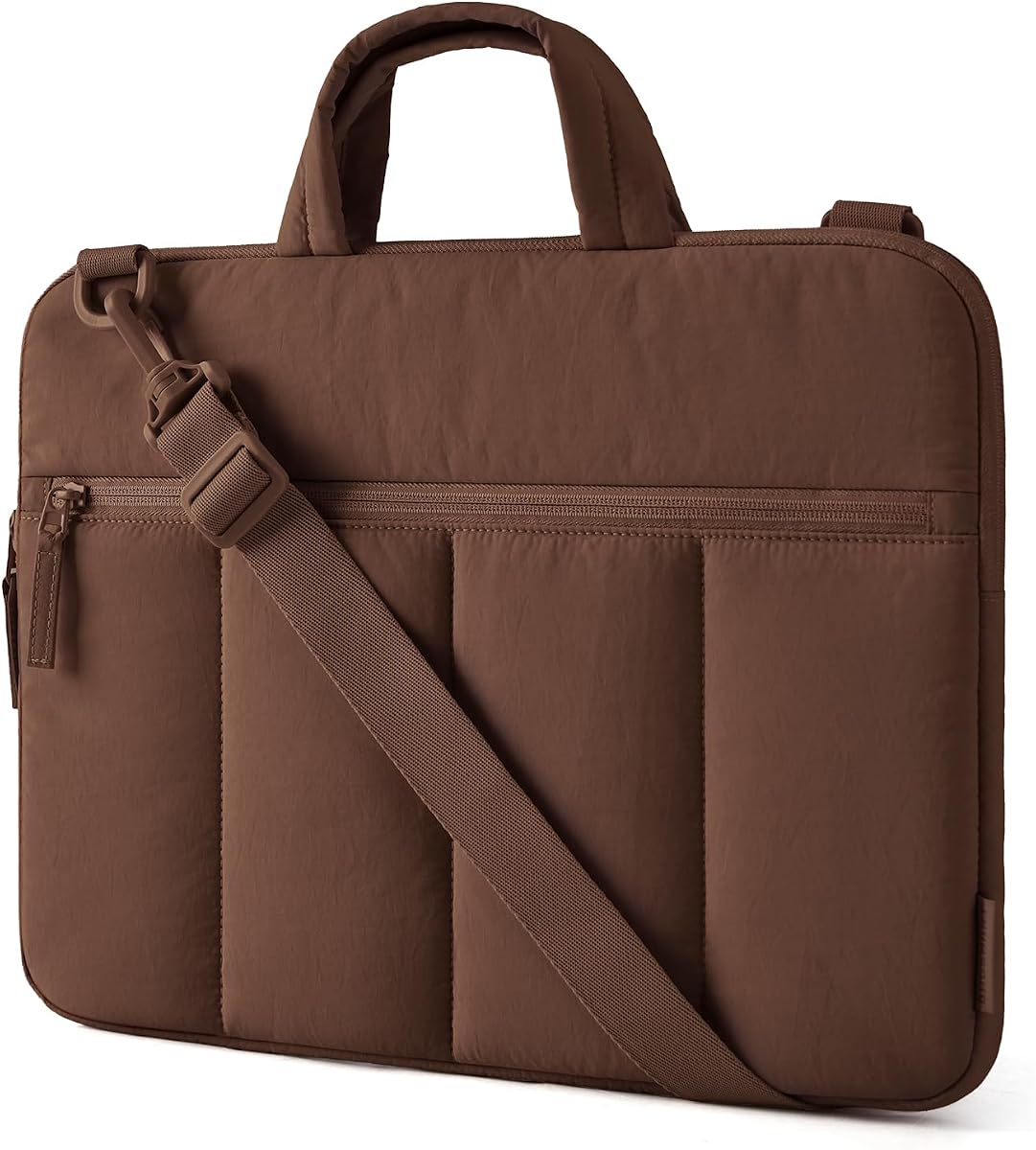 BAGSMART Funda para portátil de 13 a 14 pulgadas con asa Funda protectora delgada para el trabajo | Bolsa para portátil para mujer con correa para viajes de negocios, universidad, compatible con M5 MacBook Air 13/Pro 14, HP, Dell, Lenovo, ASUS