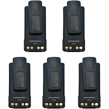 5Pack PMNN4409 PMNN4409AR PMNN4448 2600mAh Li-ion Battery with Type-C USB Charging Port for XPR7550 XPR7580 XPR3300 XPR3300e XPR3500e XPR7550e XPR7580e XPR7350e APX1000 APX3000 APX4000