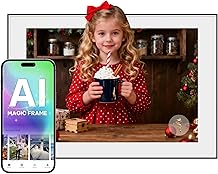 Magic Frame[AI Photo Motion]   10.1" Full HD WiFi Digital Picture Frame, Old Photo Alive, Unlimited Cloud Storage, Digital Photo Display with Easy Setup, Christmas Gift for Mom