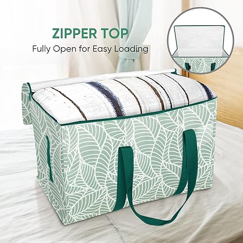 Miniatura 6 de BALEINE - Paquete de 8 bolsas de mudanza extragrandes, con asas reforzadas, bolsa de almacenamiento resistente para ropa, suministros de mudanza