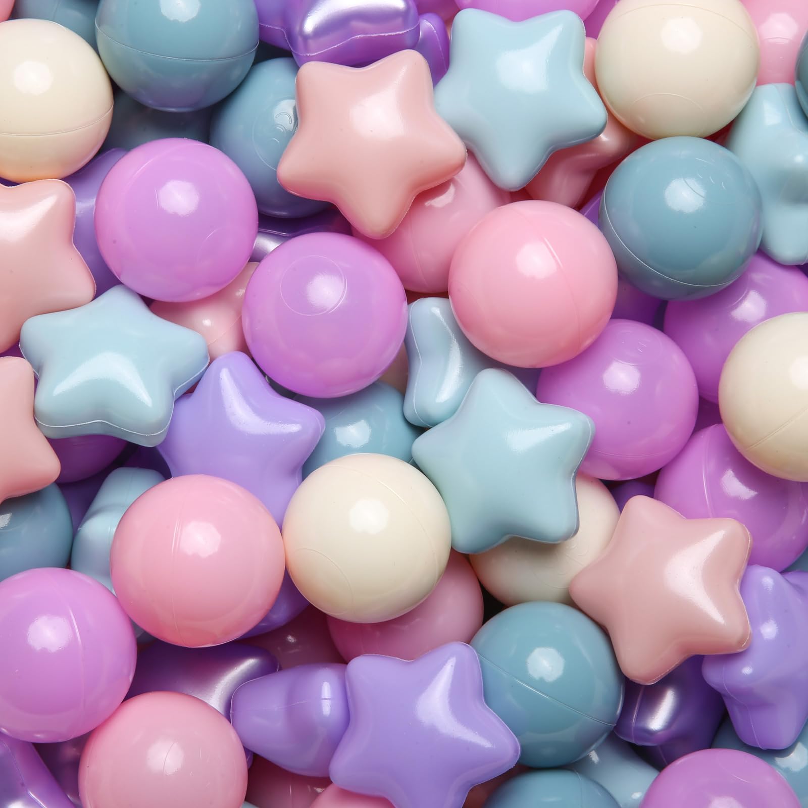 GOGOSOBall Pit Balls for Toddler,Plastics Balls for Kids1 2 3 4 5 6 Baby Ballpit 50 100 200 300 400 500 1000