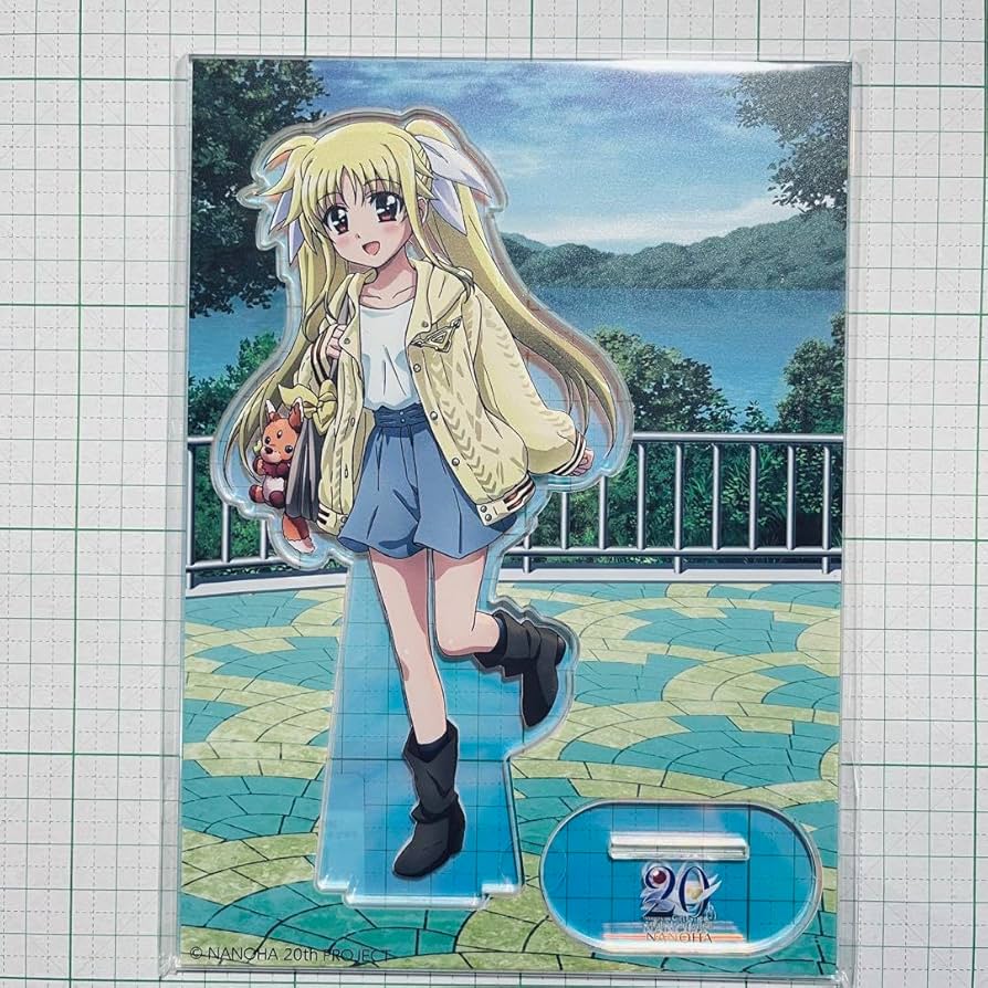 魔法少女リリカルなのは高町なのはオーロラアクリルスタンド リリカルストア 20周年記念 第3弾オーロラ加工アクリルスタンド(高町なのは