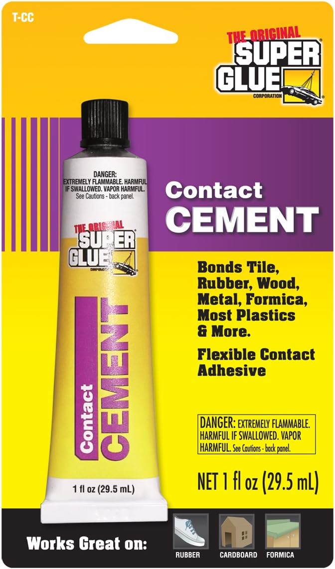 Super Glue - Contact Cement - 1oz Tube - (Pack of 12)