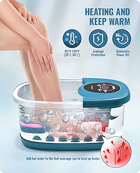 Amazon.com : Foot Spa Bath Massager with Heat, Bubble