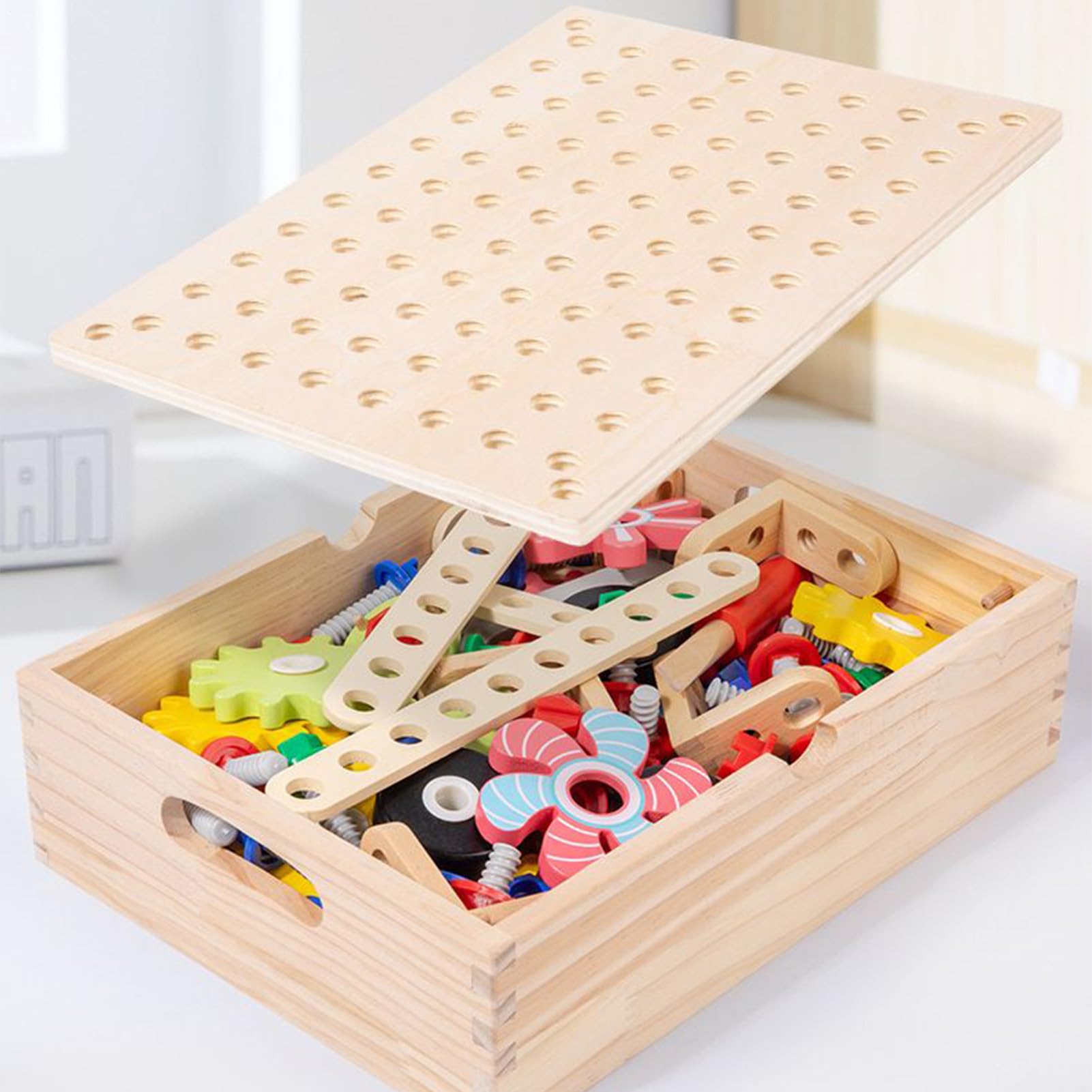 Zahnrad Knobelspiel Spielzeug Holz Tischspiel Zahnräder Puzzle | Förderspielzeug Für Kritisches Denken Unterwegs Zuhause Schule Kindergarten