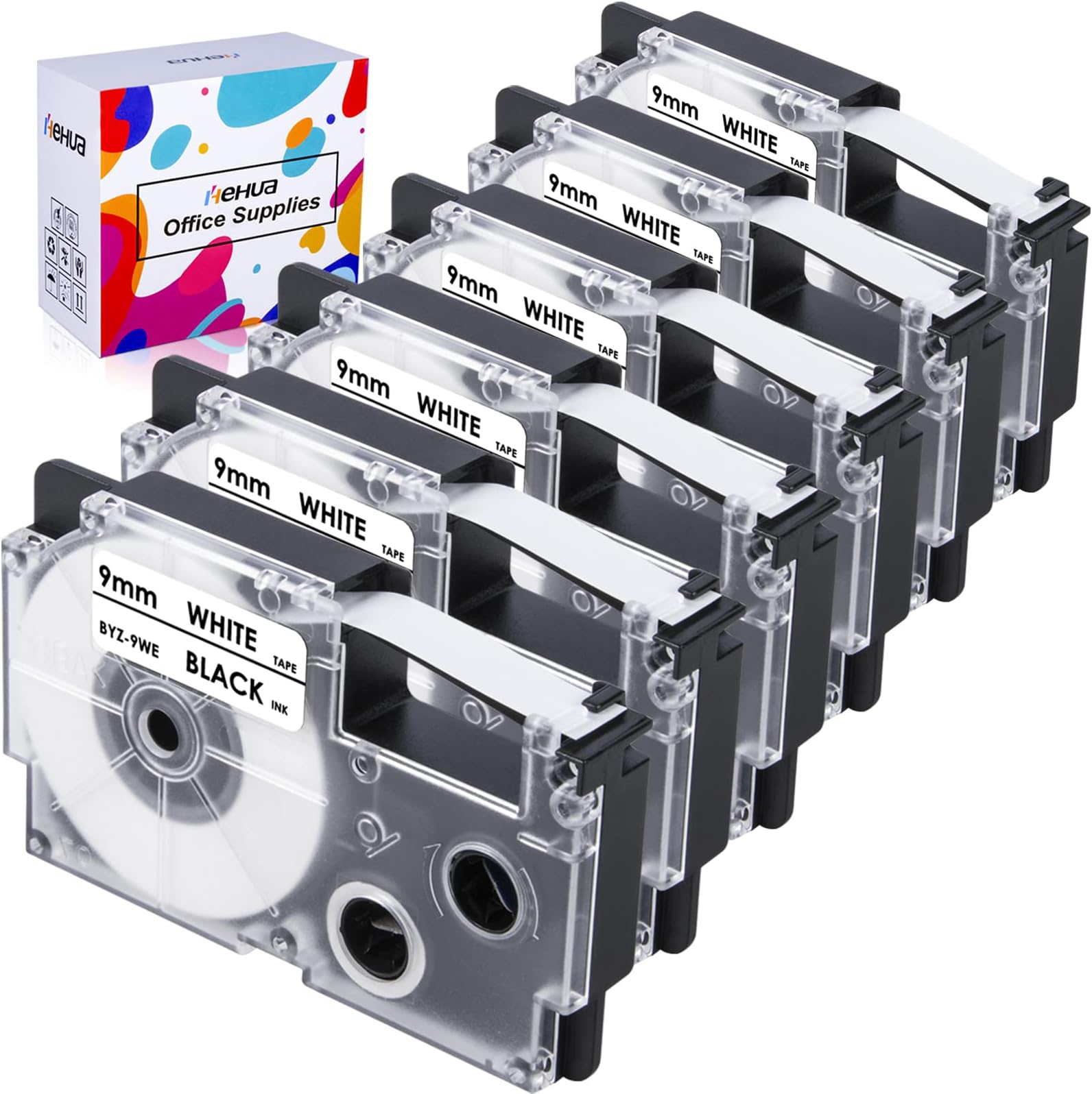 Aonomi XR9X2S XR9X Label Tape Replace for Casio 3/8" 9mm