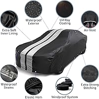 Vista 104 de iCarCover Compatible con Mazda Mazda2 Hatchback SUV 2011-2014 Funda para automóviles, forma ajustada, acolchada, cubierta exterior completa