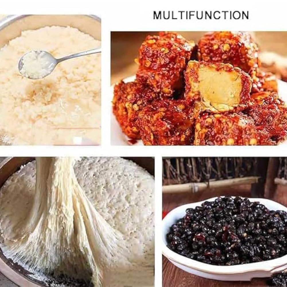 Lievitatore per Impasto con riscaldatore, Scatola per lievitare L'Impasto Pieghevole, Kit di Strumenti riutilizzabili per Fare Il Pane a lievitazione Naturale, Controllo preciso della Temperatura, r