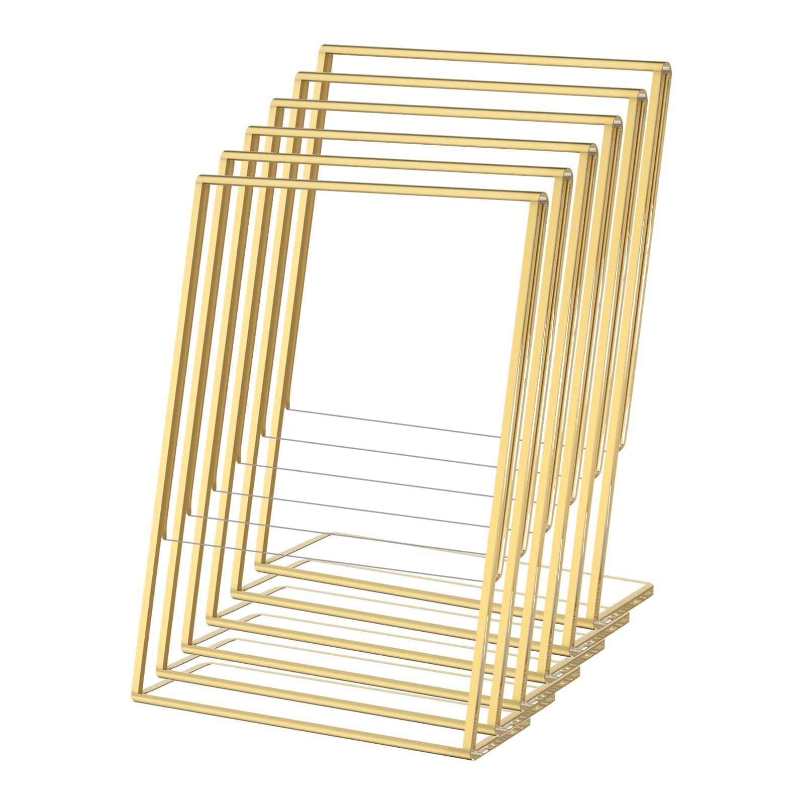 YOAEAILY Acrylic Gold Frames 8 X10, Slanted Back Gold Picture Frames Table Acrylic - View #10
