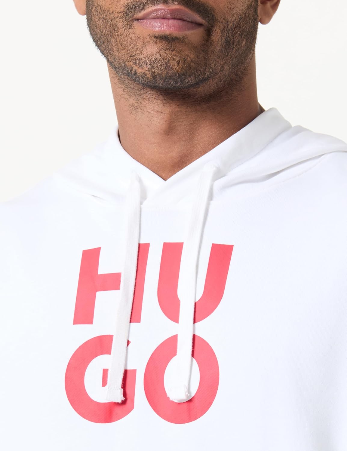 HUGO Men's Stack Logo Hooded Sweatshirt