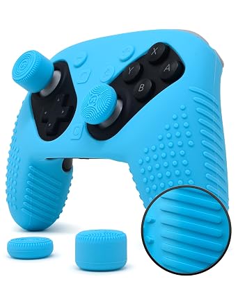 AlphaPro Silicone Grip Set for Nintendo Switch 2 Pro, Blue