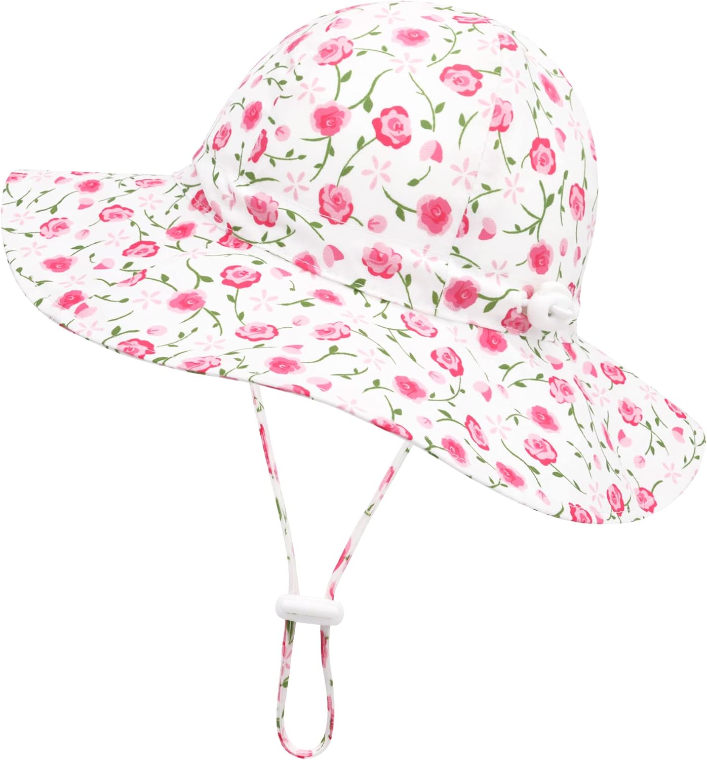 Olreco Baby Girl Sun Hat Infant Sun Hat UPF 50+ Wide Brim Toddler Summer Hats Baby Beach Hats Toddler Summer Essentials Girls