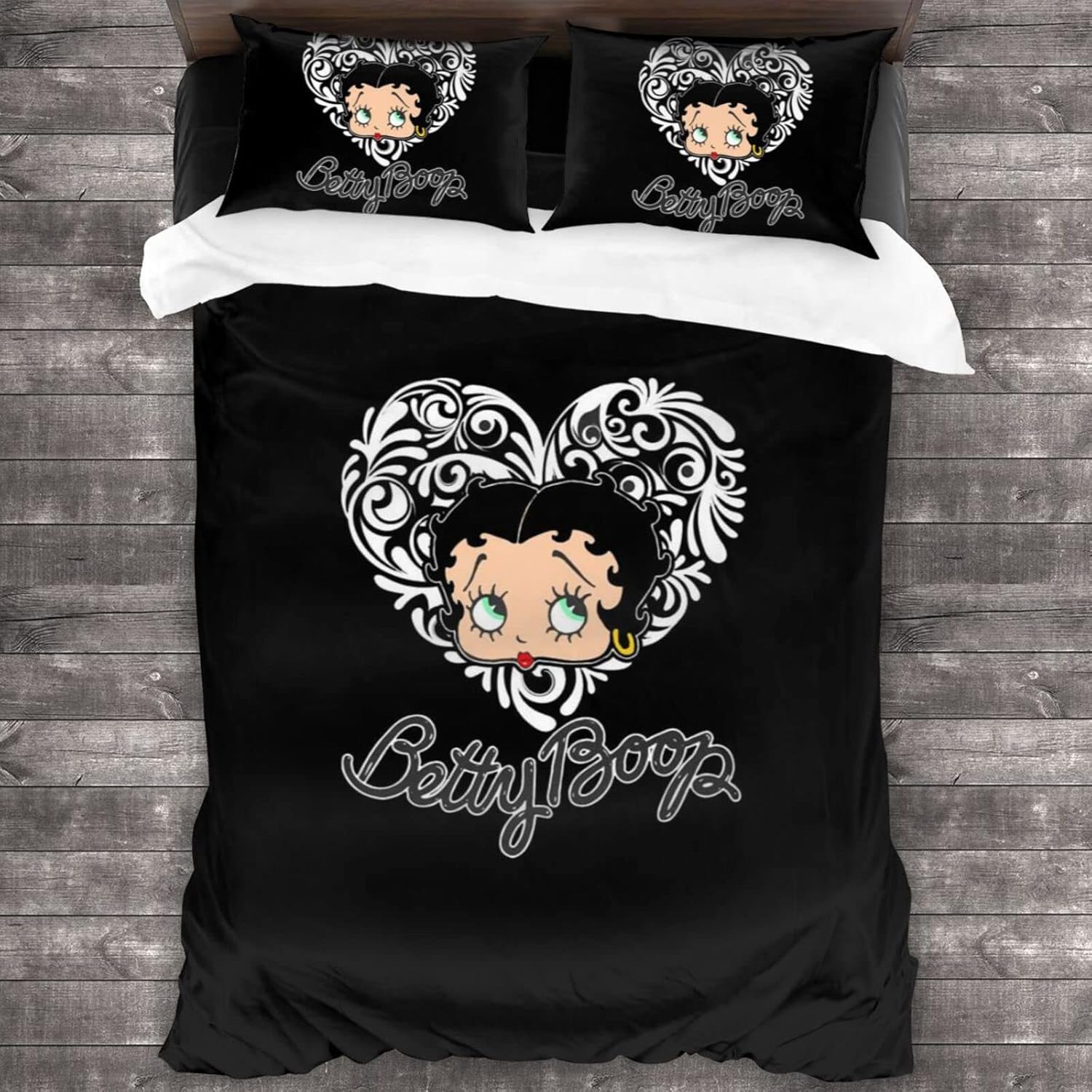 Betty Boop ベティーちゃんの可愛い レア 布団・枕カバー3枚セット③