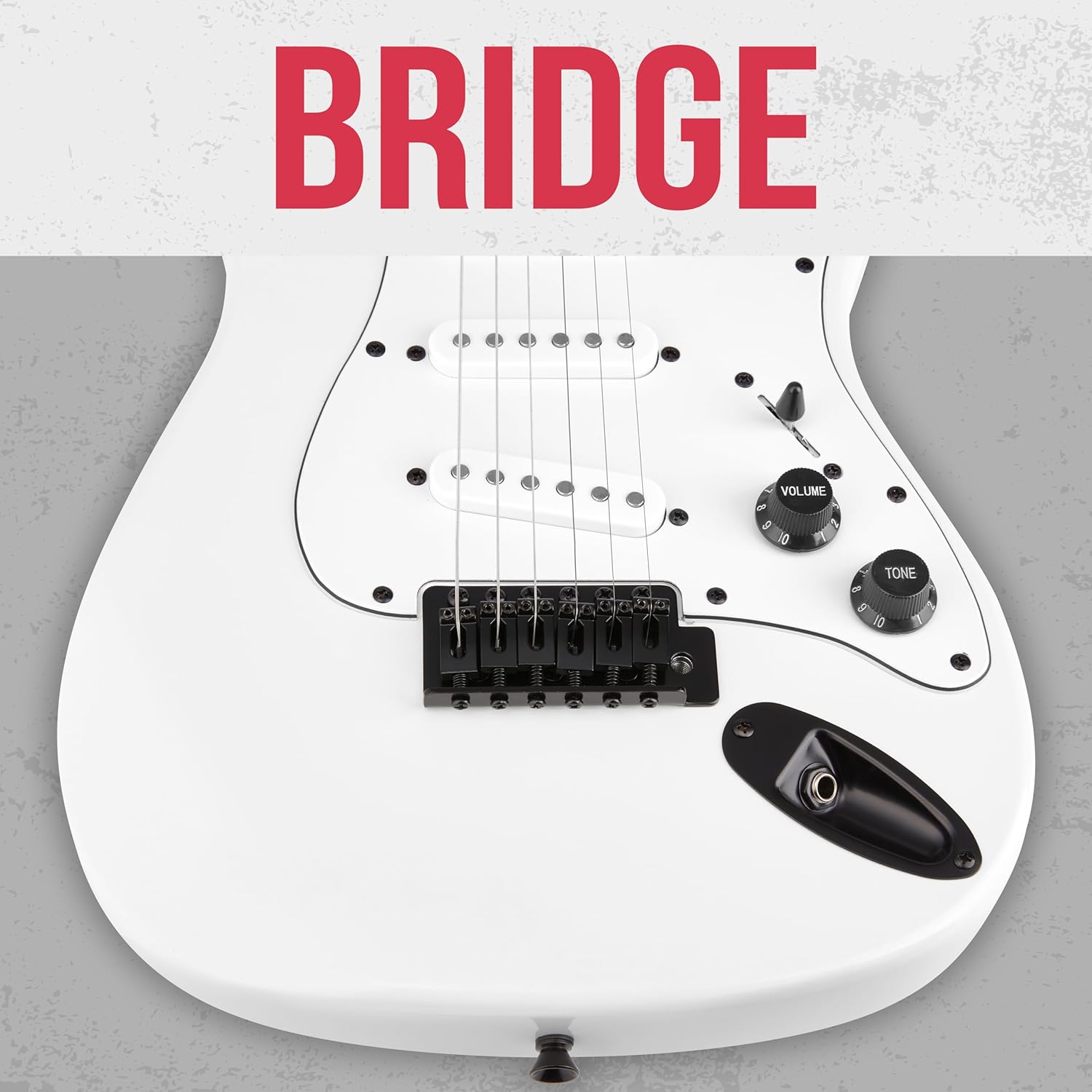 LyxPro CS 30” Electric Guitar Kit for Beginner, Intermediate & Pro Players with Guitar, Amp Cable, 6 Picks & Learner’s Guide | Solid Wood Body, Volume/Tone Controls, 5-Way Pickup - White