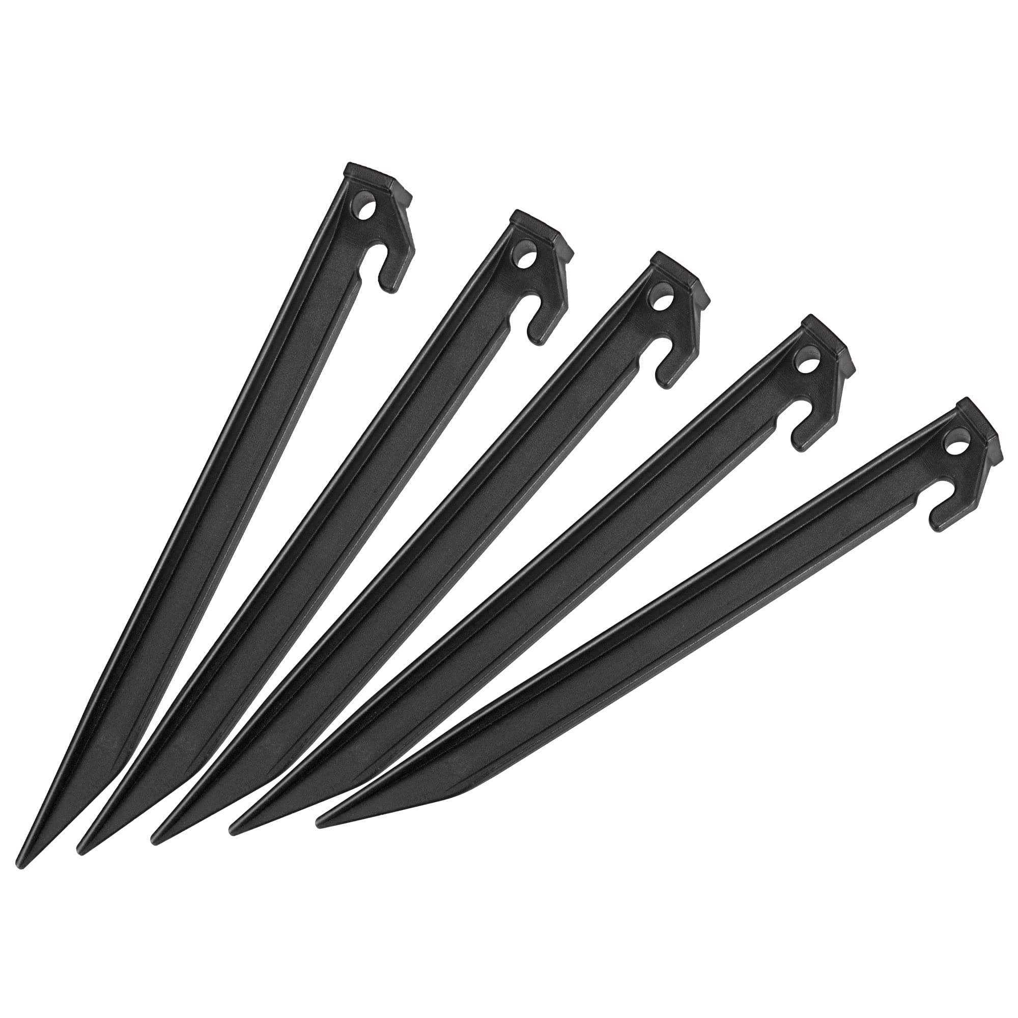 Estacas de plástico de 23 cm MECCANIXITY para tienda de campaña y lona en playa, 10 uds