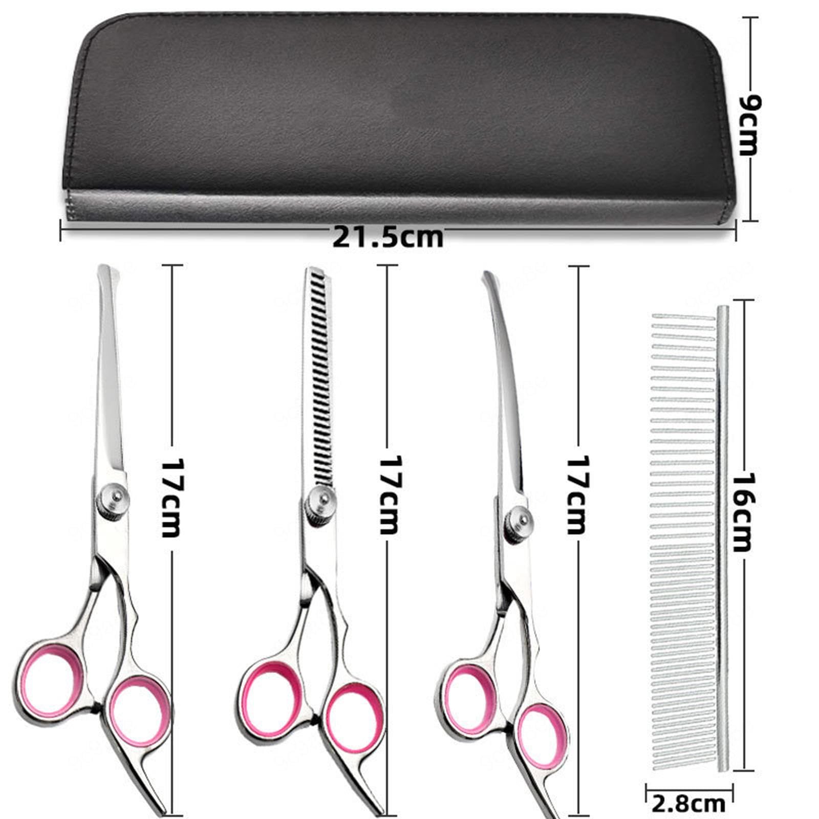 Tijeras Para Mascotas, Tijeras Curvas Para Peluquería Canina, Tijeras de Corte de Pelo Para Perros y Gatos de Acero Inoxidable, Tijeras Curvadas Para Peluquería Canina, Familia,B