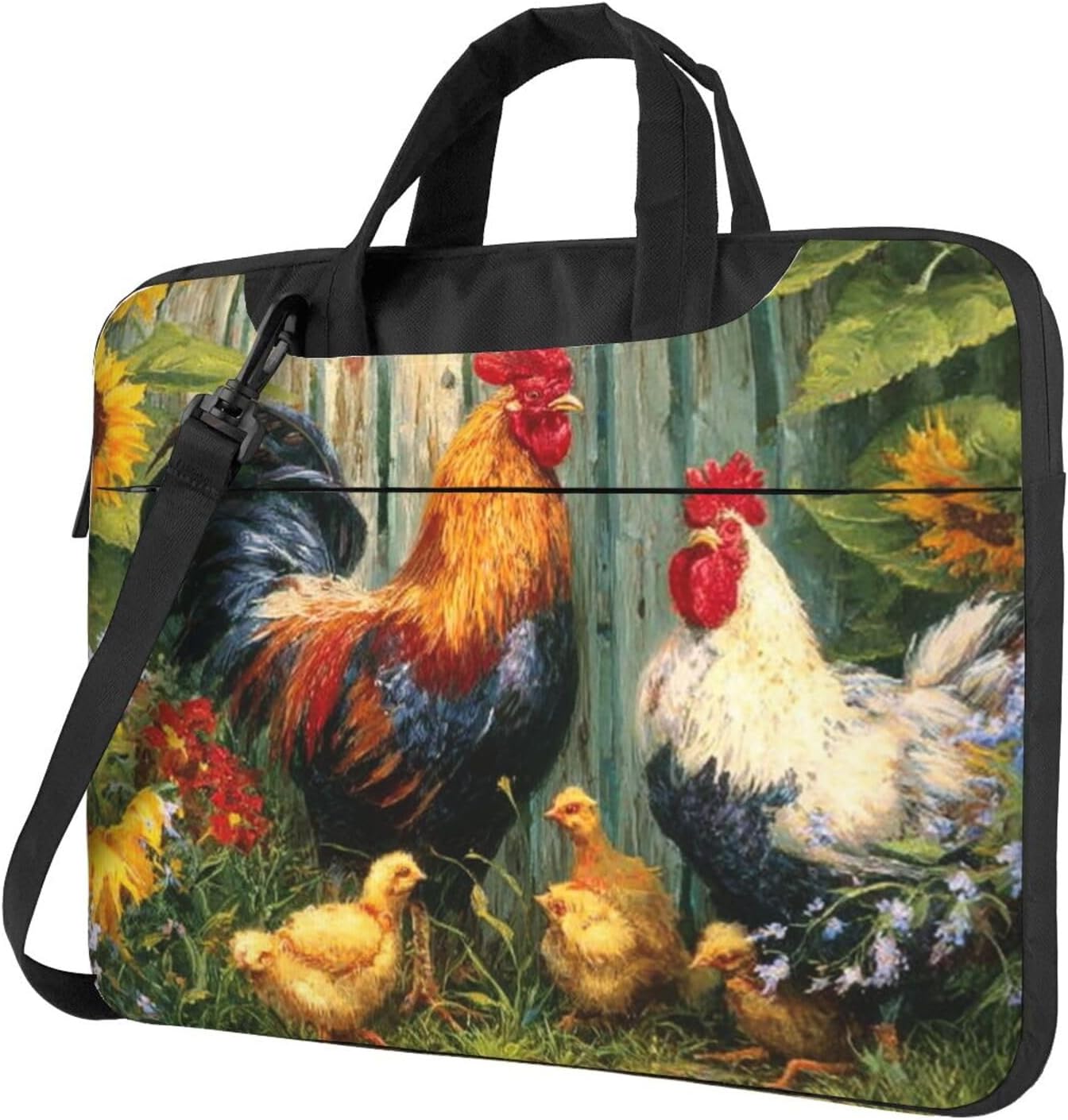 Laptop Shoulder Bag Messenger Bags chicken painting Laptop Bag Computer Bags for Men Women