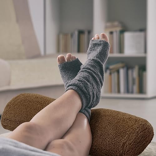 Miniatura 4 de Sintuff Cojín reclinable para reposapiés para sofá con funda, almohada de media luna, almohada debajo de la rodilla, para dormir de espalda y